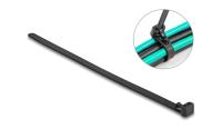 Delock Kabelbinder L:200 x B:7.5mm schwarz