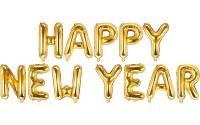 Partydeco Folienballon HappyNewYear Schrift