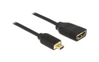 Delock HDMI Micro-D - HDMI-A Stecker/Buchse