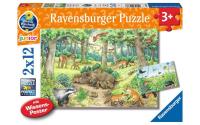 Puzzle WWW Tiere im Wald & Wiese