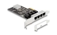 Delock PCI-Express x4 Karte 4x RJ45 Gigabit