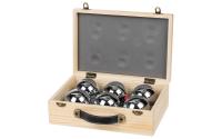 KOOR Pétanque 6er-Set Deluxe Holzkoffer