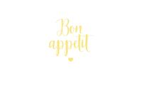B+C Servietten Bon appetit weiss