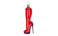 Inge Weihnachtskugel Stiefel rot