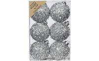Inge Weihnnachtskugeln Silber, 6 Stück