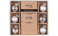 Inge Weihnachtskugeln frosty Silver