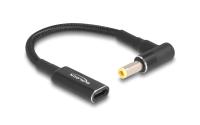 Delock Ladekabel USB-C zu 5,5x2,1mm