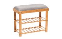Zeller Schuhregal mit Sitzpolster