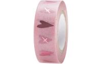 Rico Washi Tape Liebe, Herzen, rosa