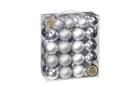 Inge Kugelsortiment, Silber-Mix, 44 Stk.
