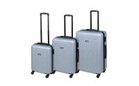 KOOR Trolley 3er Set silbergrau