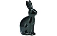 G. Wurm Dekofigur Hase 16 cm Schwarz