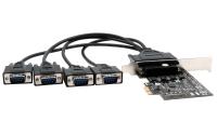 Exsys PCIe 4S Seriell RS-232 Karte