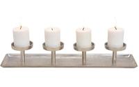 G. Wurm Adventskerzen Halter 57cm Silber