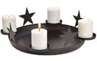 G. Wurm Adventskerzen Halter 44cm Schwarz