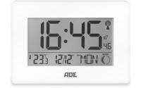 ADE Funkuhr/Wecker XXL-Ziffern, Weiss