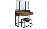 Vasagle Schminktisch mit 3teiligem Spiegel