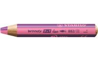 STABILO woody 3 in 1 duo pink/lila