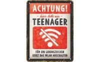 Nostalgic Art Schild Achtung Teenager WLAN