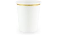 Partydeco Becher goldrand