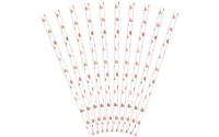 Partydeco Papierstrohhalme Herze