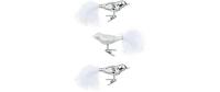 Inge Weihnachtskugel Frosty Silver Vogel