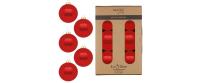 Inge Weihnachtskugel Modern Red, 6 Stück