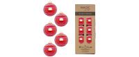 Inge Weihnachtskugel Dazzling Ruby, 20 Stk
