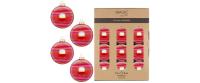 Inge Weihnachtskugel Dazzling Ruby, 12 Stk.