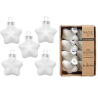 Inge Weihnachtskugel Pure White, 8 Stück