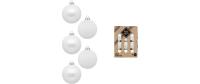 Inge Weihnachtskugel Pure White, 24 stück