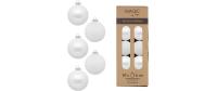 Inge Weihnachtskugel Pure White, 20 Stück