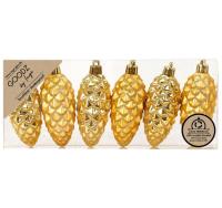 Inge Weihnachtskugel Royal Gold Zapfen