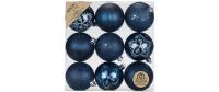 Inge Weihnachtskugel Night Blue, 9 Stück
