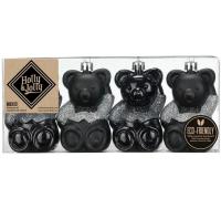 Inge Weihnachtskugel Chellac Black Teddybär