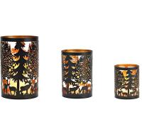 G. Wurm Windlicht Winterszene