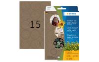 Herma Etiketten aus Silphie Papier, braun