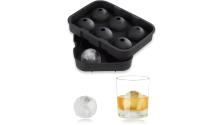 relaxdays Eiswürfelkugeln Silikon 6 Stk