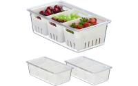 relaxdays Kühlschrankorganizer 3er Set