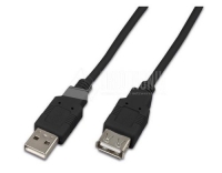 USB2.0-Kabel A-A: 150cm, bis 480Mbps