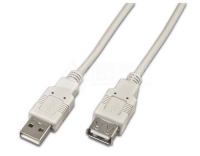 USB2.0-Kabel A-A: 300cm, bis 480Mbps