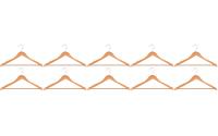 MSV Kleiderbügel Holz 10x