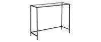 Vasagle Konsolentisch Gold, Metall, Glas