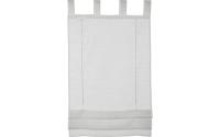 Gardinia Raffrollo Voile Schlaufen, Weiss
