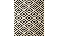 Hanse Home Teppich Diamond Schwarz/Creme