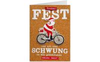 Sheepworld Weihnachtskarte Kork Fahrrad