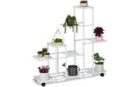 relaxdays Pflanzenständer mit Rollen