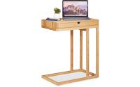 relaxdays Beistelltisch mit Schubfach