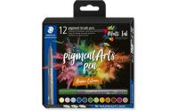 STAEDTLER Pigment Brush Pen 12er Schachtel