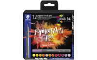 STAEDTLER Pigment Brush Pen 12er Schachtel